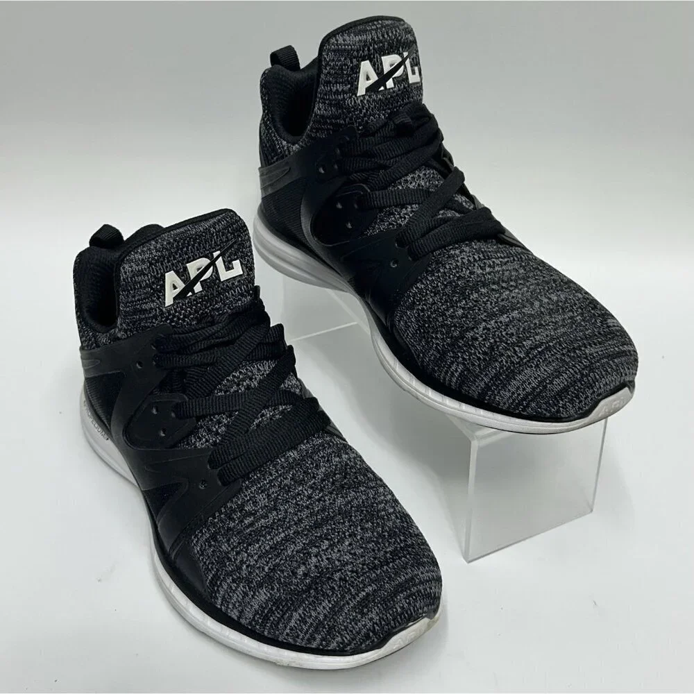 APL Athletic Propulsion Labs Ascend Shoes Sneakers Womens Size 8 Black Grey